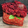 Two Dozen of  Red Roses designed in a Box to make