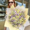 Bouquet of colorful stocks 