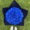 Gorgeous royal blue roses 
Standard - 48-50 roses
Deluxe - 73-75 roses
Premium- 99-100