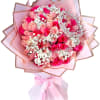 Surprise them with a beautiful bunch of two shades of pink.
They&#039;ll be