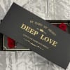 A Totally unique way to send her flowers. A stylish black box
