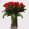 Red large headed roses