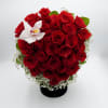 The Heartful Roses bouquet is a stunning arrangement of resplendent red roses
