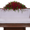 Beautiful red roses designed with premium foliage are combined to make this
