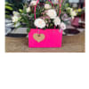 Pink Bag of White Roses