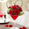 Beautiful and tall, this arrangement shows a bit differenly than the typical