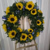 YELLOW SUNFLOWERS WREATH
