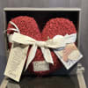 This sweet weighted heart pillow, has the sweetest little reminder of a