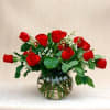 Two dozen roses in any color makes a great statement. Available in
