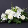 Elegant centerpiece in white.
