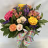Fresh bouquet with bright mixed flowers to show how much you adore