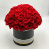 a high-quality luxury arrangement for a special occasion adorned with 100 fresh