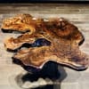 Presenting our stunning **Epoxy Resin Live Edge Coffee Table** - a perfect