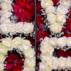 L.O.V.E  BEAUTIFULLY CRAFTED IN 2 FLORAL BOXES WILL SURELY WOW YOU