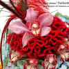 Gorgeous floral birthday cake made custom by the owner of Fairbanks Florist