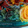 Gorgeous floral birthday cake made custom by the owner of Fairbanks Florist