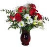 Our Timeless Passion arrangement is just that. Timeless flowers to show her