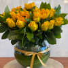 Golden Glow &ndash; Yellow Roses and Sunflowers Arrangement
Illuminate any occasion with Golden