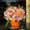Brighten your autumn celebrations with our Limited Edition Fall Pumpkin Floral Arrangement!