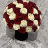 50 Roses, 25 Red and 25 White roses