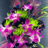 Purple is such a rich, deep color while green is a great
