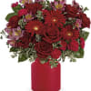 This radiant red rose bouquet
