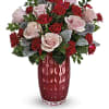 Forever has never looked more fabulous than this charming pink and red