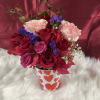 Mixed and fresh flowers with a charming design that makes this day