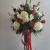 12 Red Roses with Hydrangeas, Stock and Spider Mums