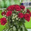 A perfect centerpiece for any occasion. 
24 roses with filler in 20inch