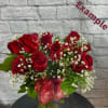 1 dozen RED roses (standard)
2 dozen RED roses (deluxe)
3 dozen RED roses