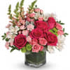 Fun and feminine this hot pink bouquet is reminiscent of a spring