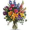Color any occasion beautiful with this lovely bouquet of hydrangea, roses and