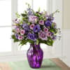 Elegant and chic, this flower bouquet is laced in lavender to send