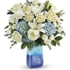 Like a calm morning by the sea, this beautiful bouquet of blue