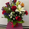 Mix bouquet of fresh and scent flowers to make smile your special