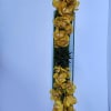 Cymbidium orchid with an aloe succulent over a hammock made by flexi