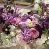 Mix of blooms in lavender magenta and purples 