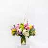 This beautiful hydrangea, lisianthus, orchid, tulip, lily assortment is something out of