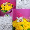 18 BEAUTIFUL YELLOW ROSES IN WRAPPING PAPER
&quot;CUT BOUQUET&quot;