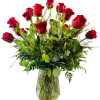 These two dozen red roses provides the classic romantic gift.  APPROXIMATE