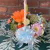 The pollinators love to flock to this beautiful arrangement in a woven