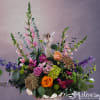 A serene angel in a garden of soft and soothing flowers. Angels