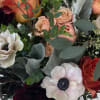 The &quot;Moody Luxe Bouquet&quot; has burgundy, mustard, and rust accents. 

*Pictures are