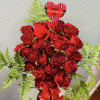 Beuty for everyone! Red roses with greenery is the perfect gift for