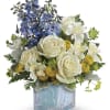 Welcome the new addition with a charming glass baby block keepsake, bursting