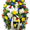 beautiful mixed color roses and mixed color flowers