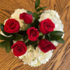 Say it with flowers and send this beautiful arrangement of white hydrangeas