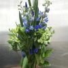 Select this outstanding floral bouquet in soothing whites and blues. Each hand-tied