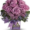 Shades of purple are in perfect harmony in this profoundly pretty arrangement.